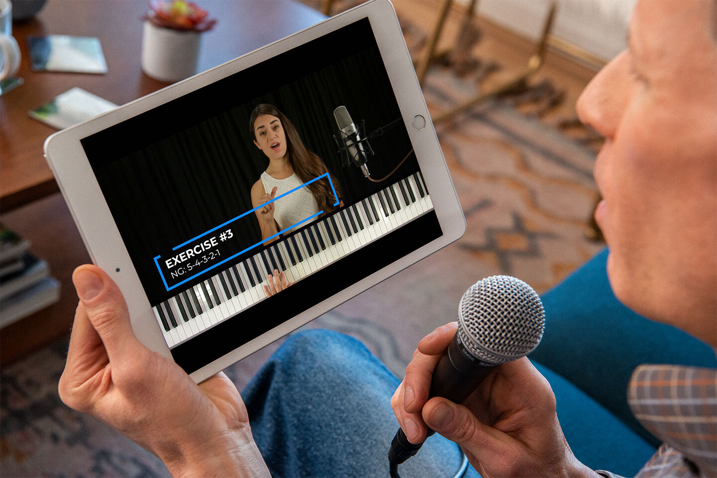 Student receiving instructor feedback