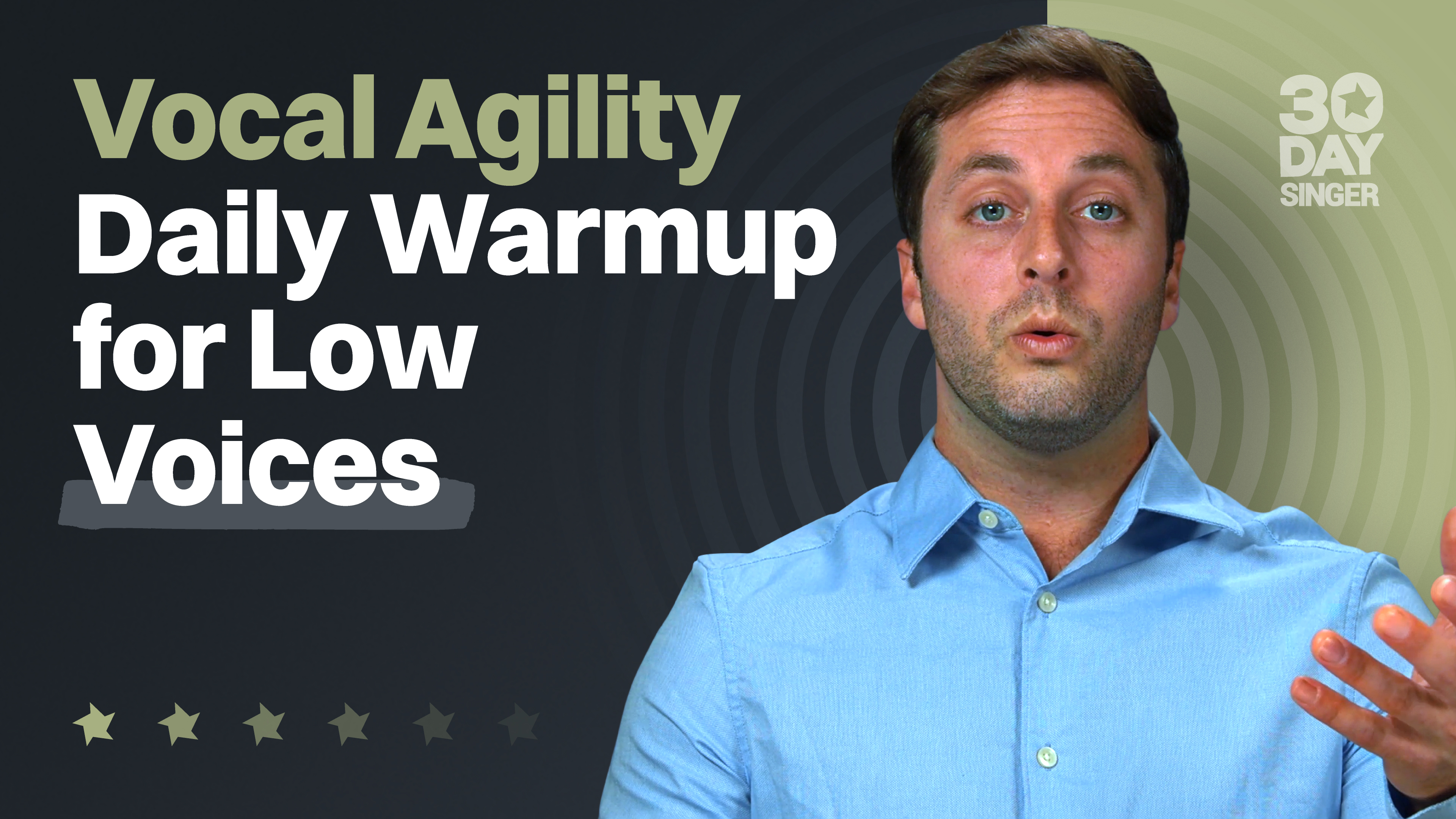 Vocal Agility Daily Warmup for Low Voice