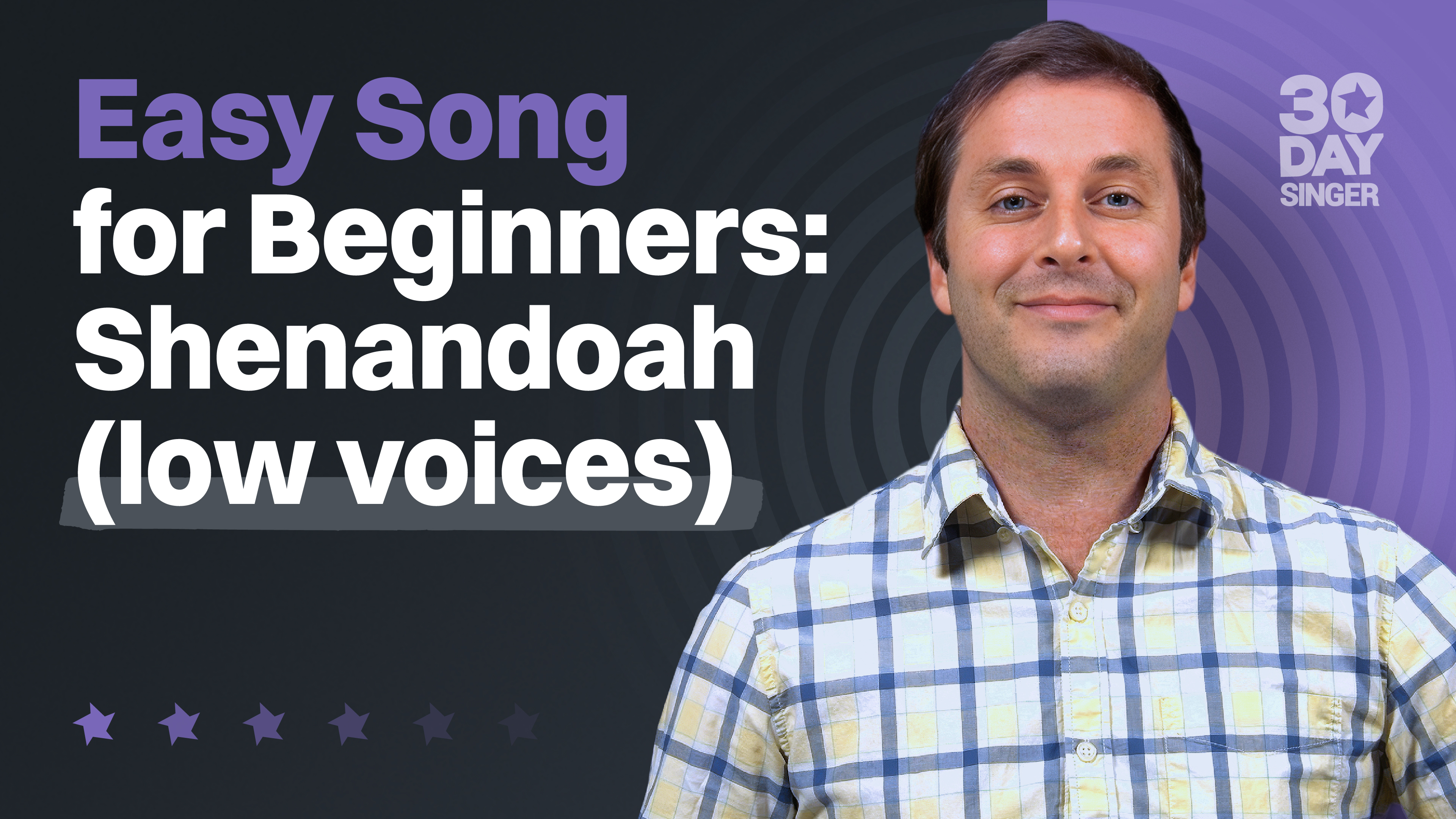 Easy Song for Beginners: Shenandoah (low voices)